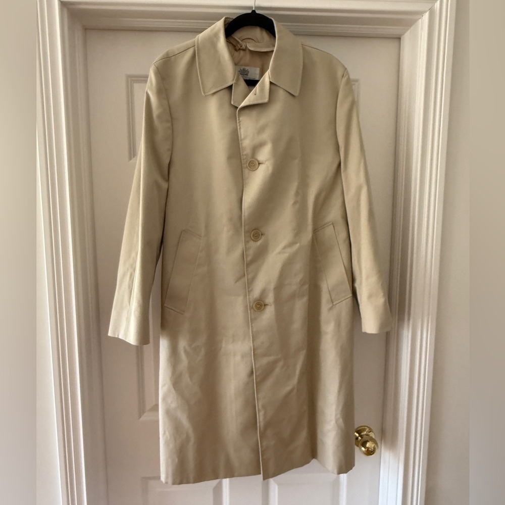 Vintage Aquascutum London Men's Beige Trench Coat